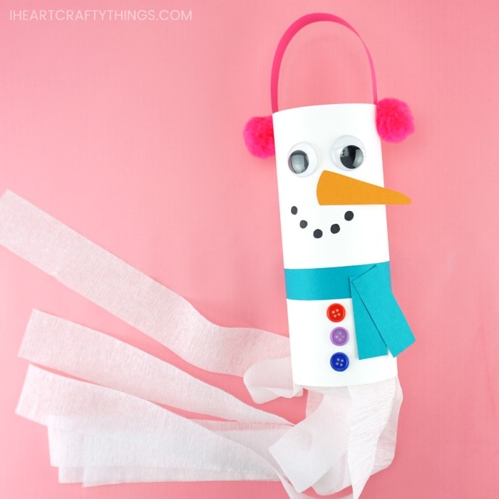 snowman windsock craft 1