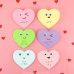 heart shaped Valentine's Day card