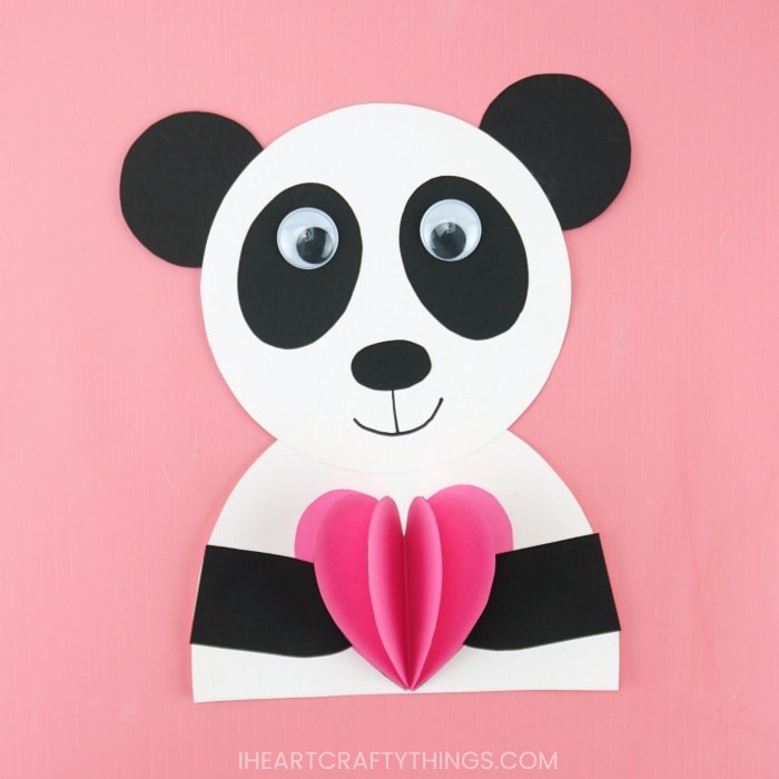 panda valentine craft