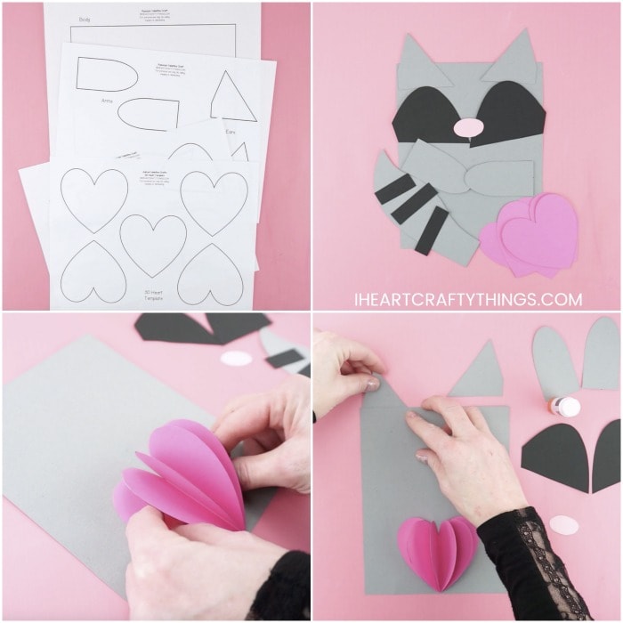 raccoon valentine craft 2