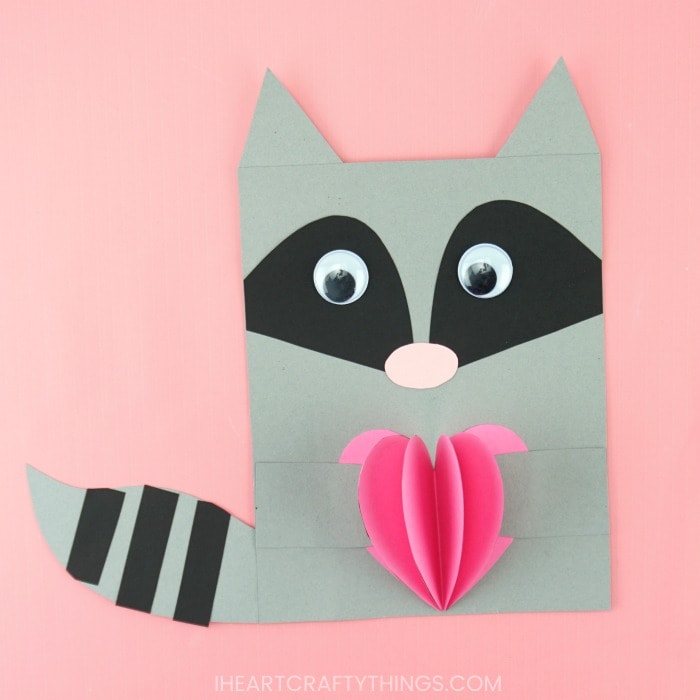 raccoon valentine craft