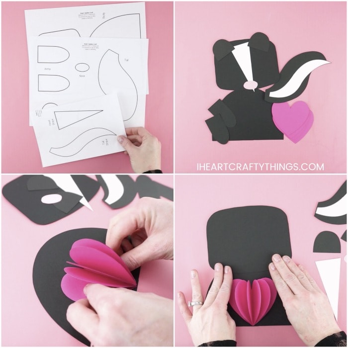 skunk valentine craft 2