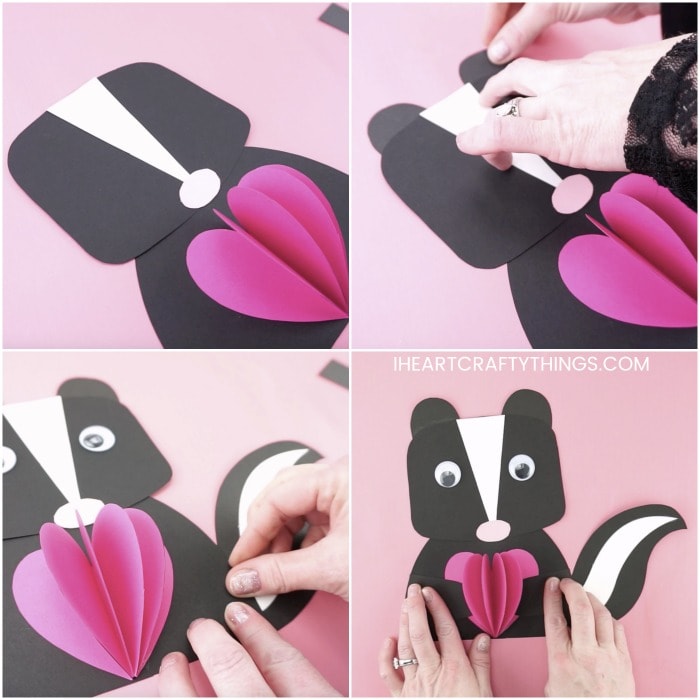 skunk valentine craft 3