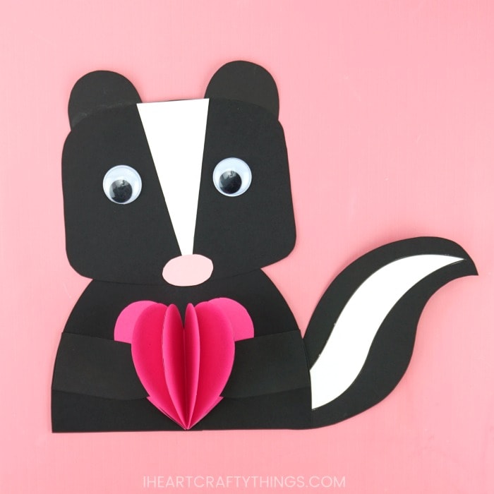 skunk valentine craft