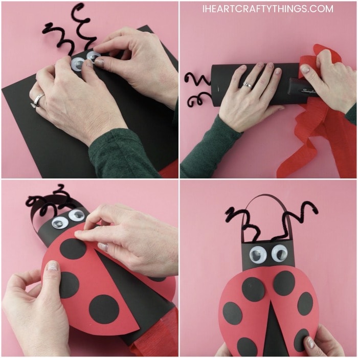 ladybug windsock craft 3