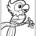 Bird coloring sheet for children free download