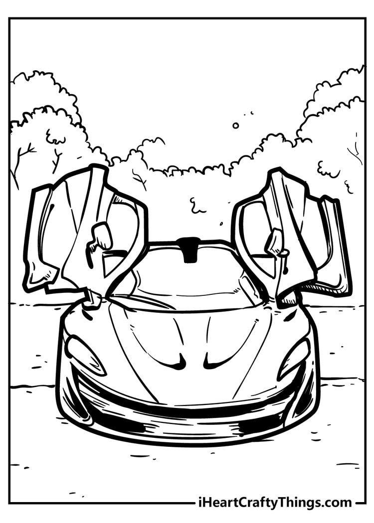 Car coloring pages Mclaren