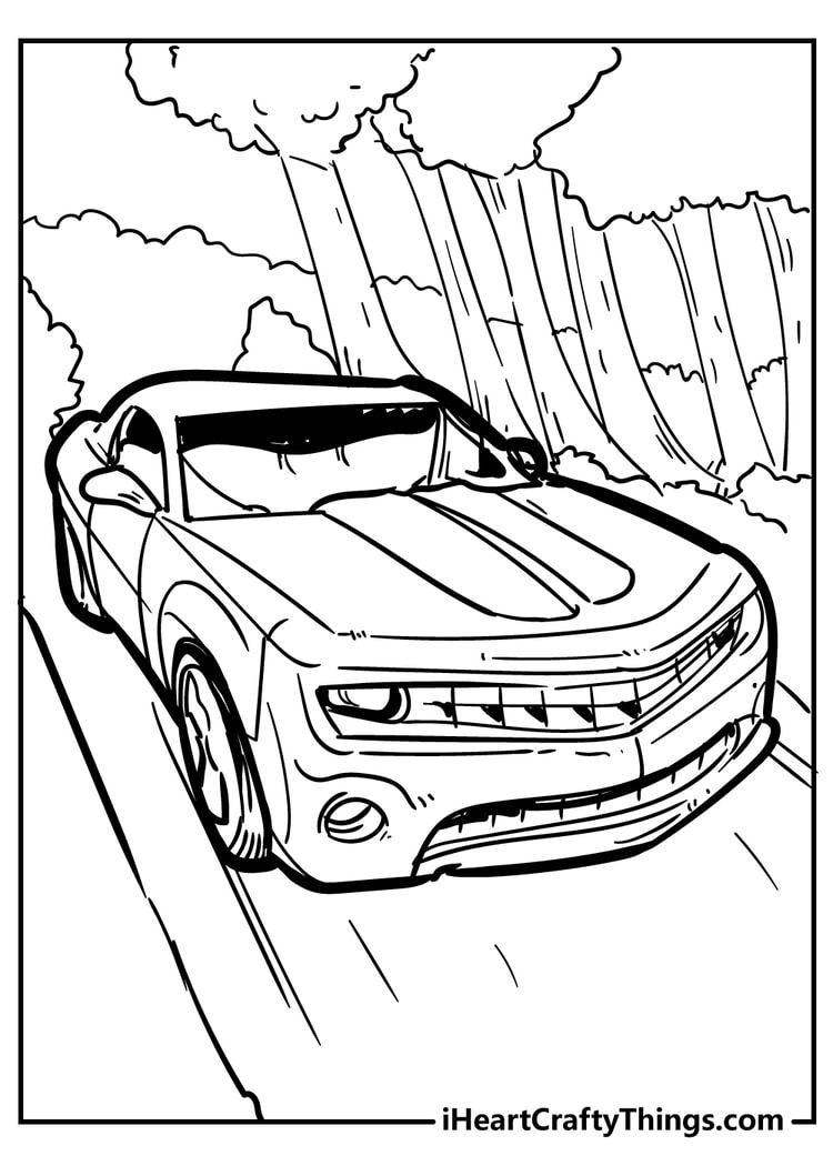 Car template cut out Camaro
