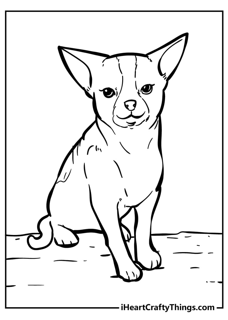 Dog Coloring Pages for adults free printable
