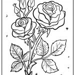 flower coloring original sheet for children free download