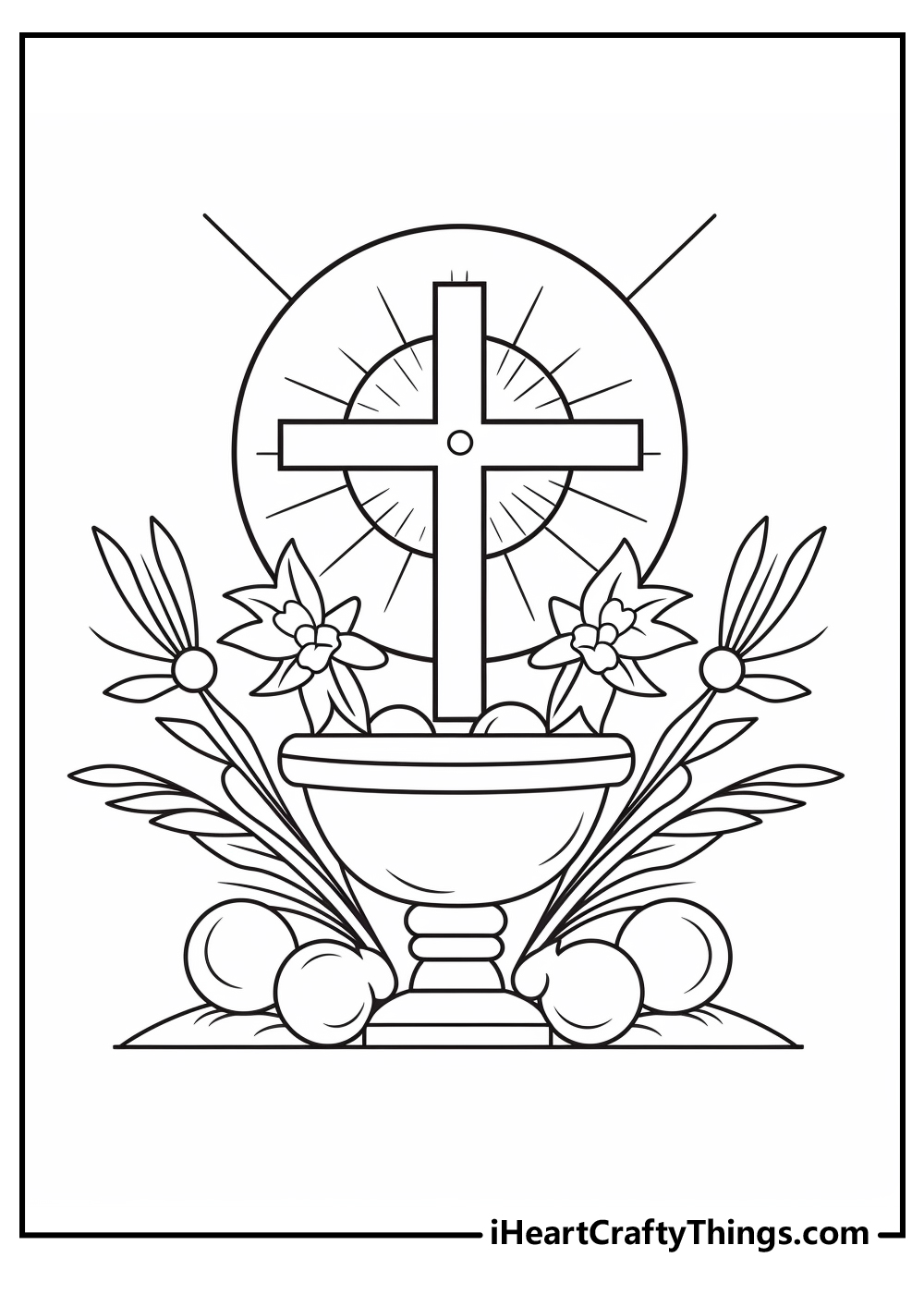 New Religious Easter Coloring Pages 