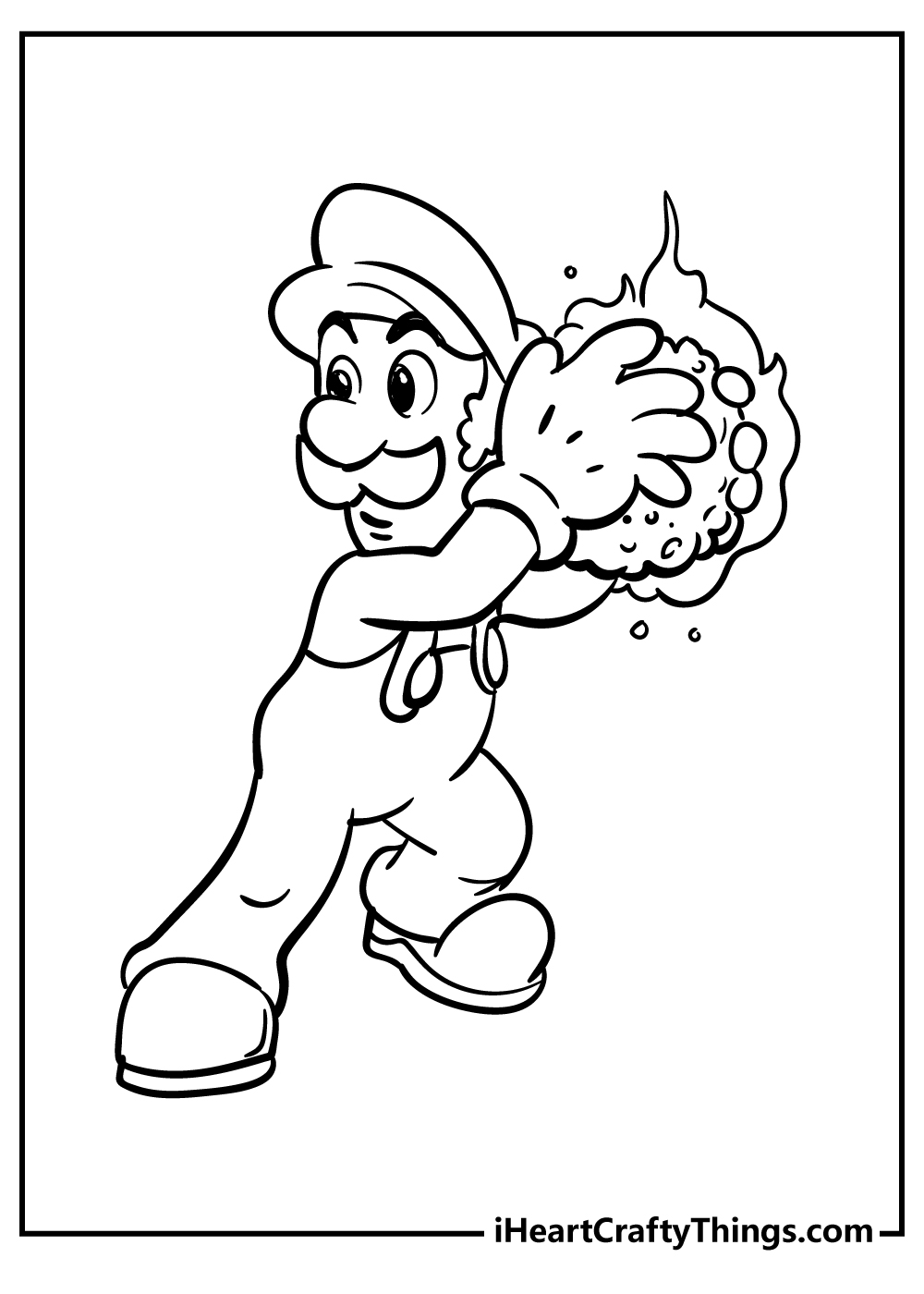 Super Mario Bros coloring pages free printable