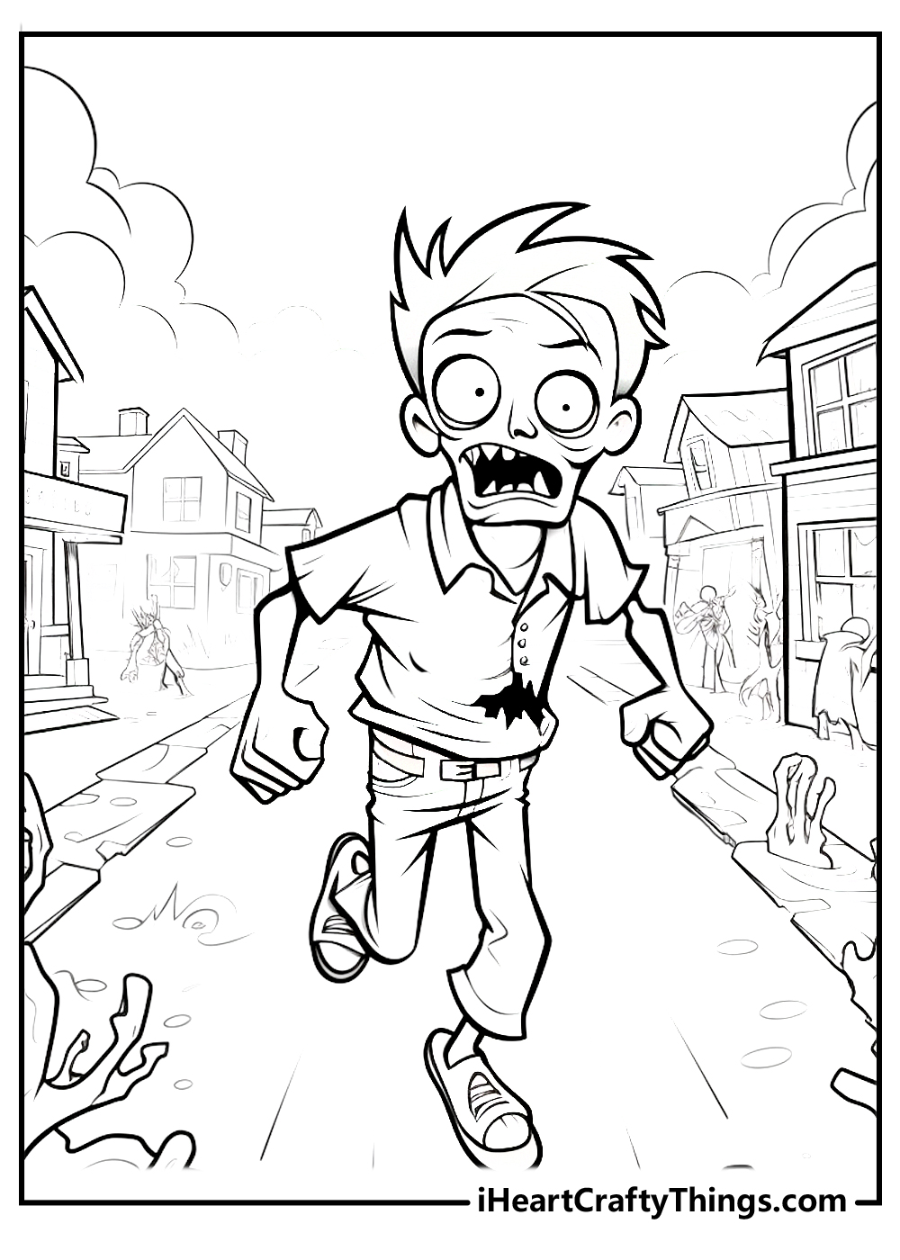 zombie coloring pages