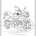 free motorcycle coloring pages black and white