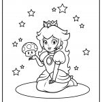 Princess peach coloring page