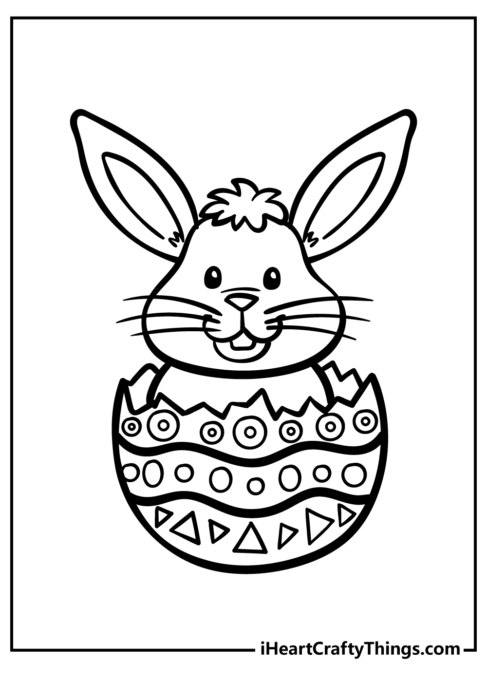 Easter Bunny coloring pages free printable