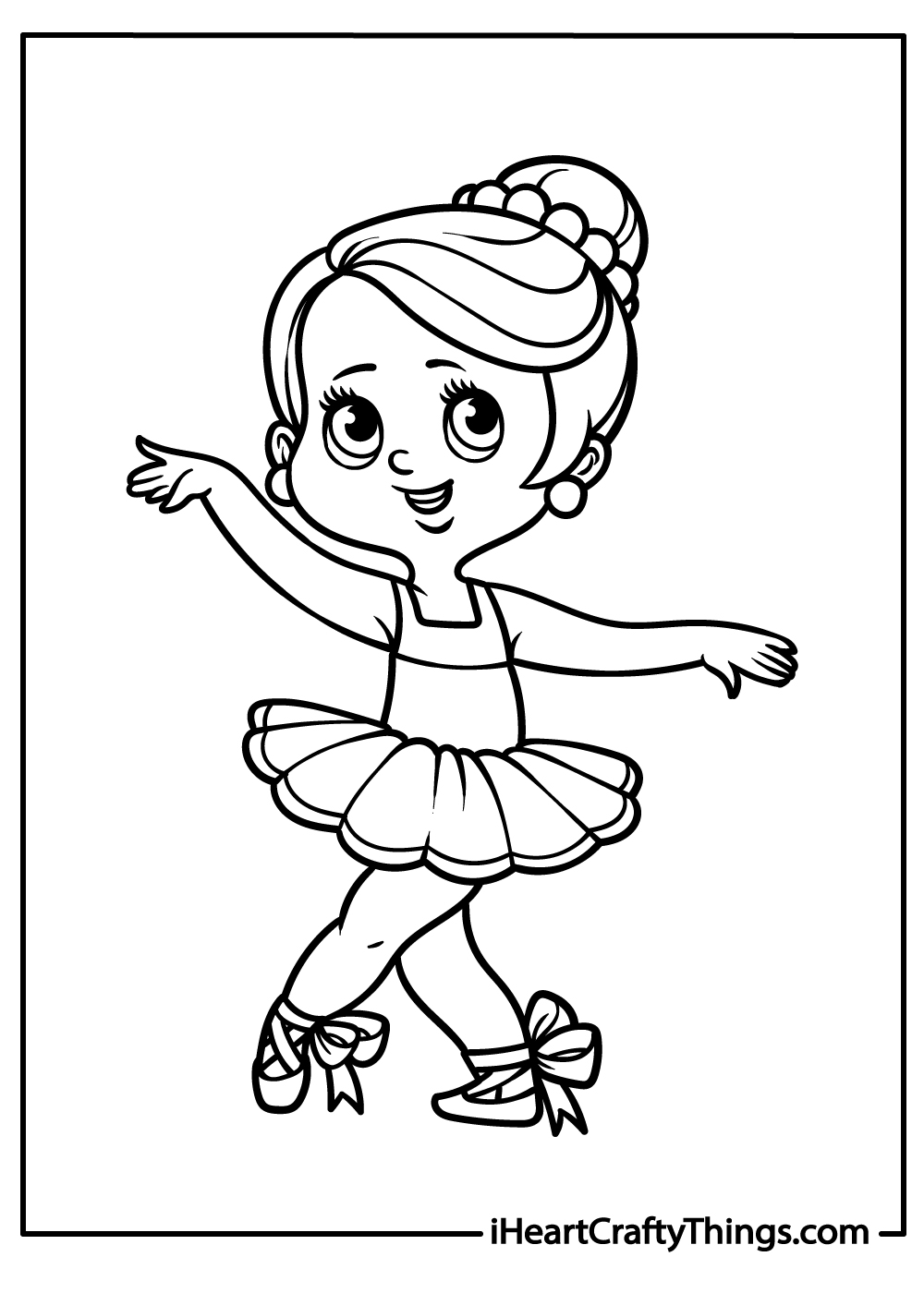 new ballet coloring sheet free printable