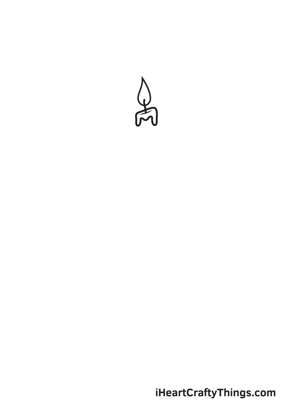 Birthday Cake Drawing – Step 1