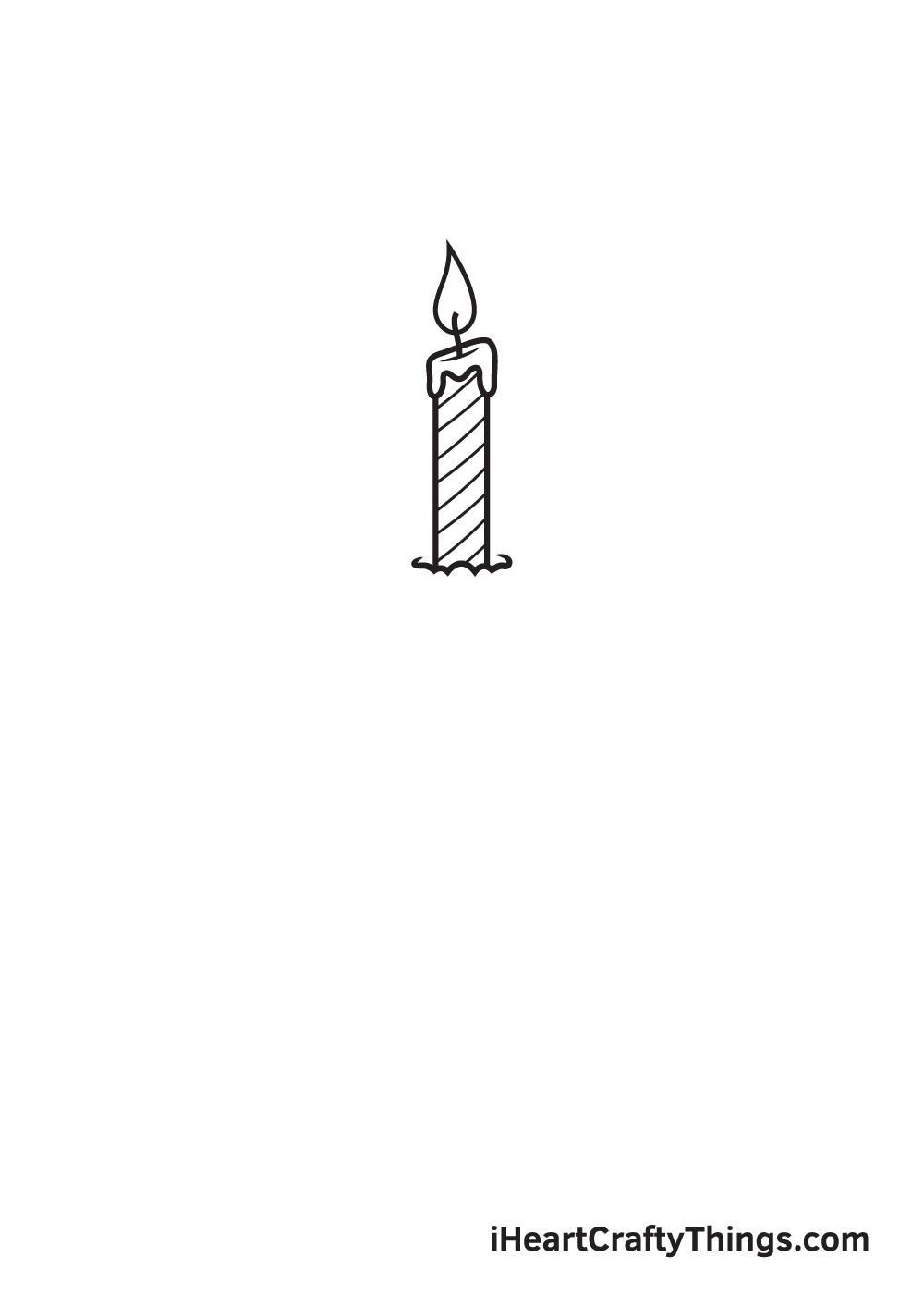 Birthday Cake Drawing – Step 3