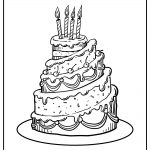 cake coloring image