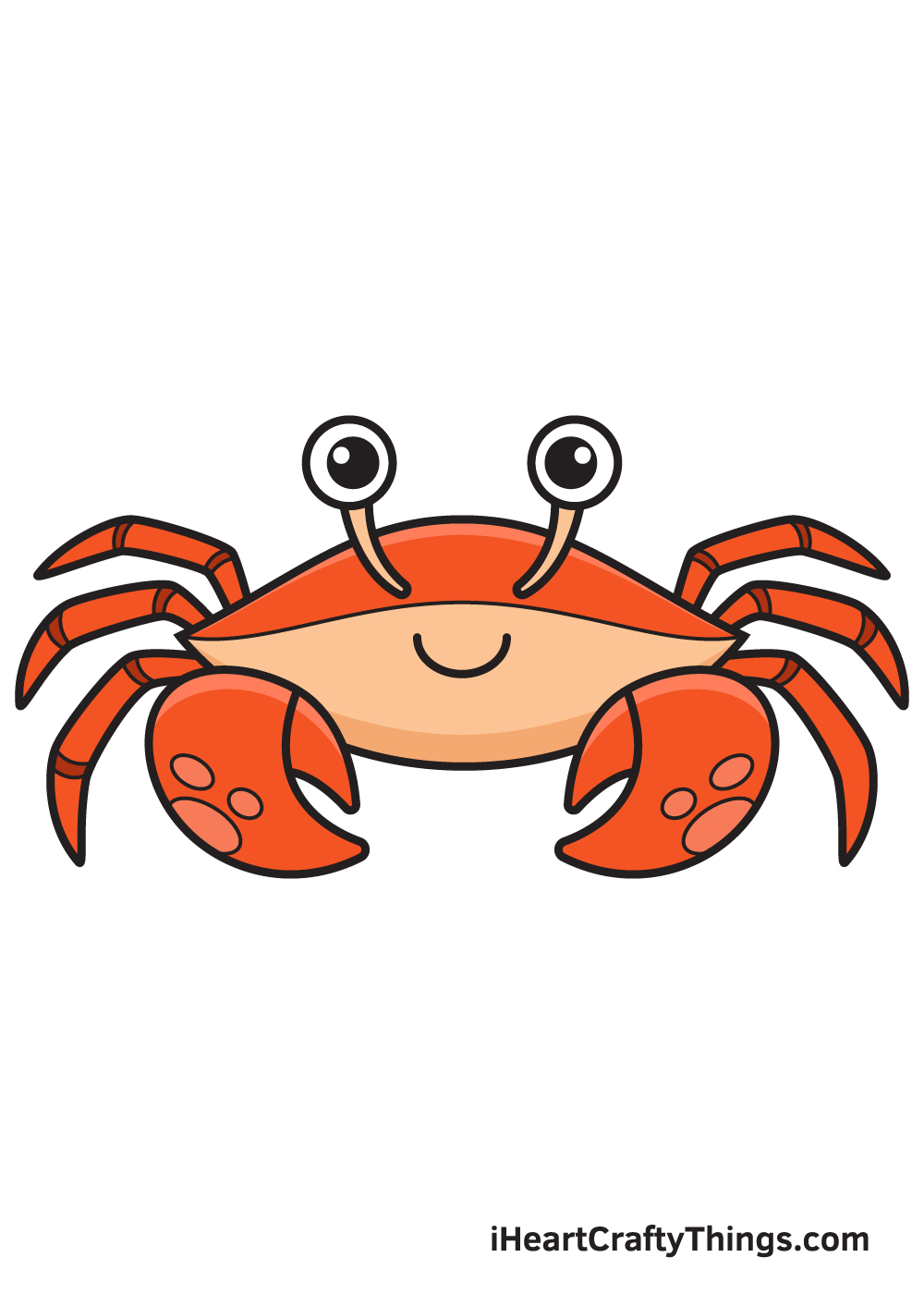 Crab Drawing – 9 Steps