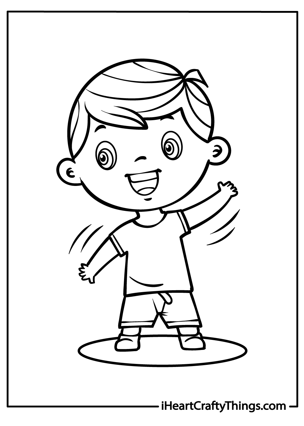 dancing boy coloring pages