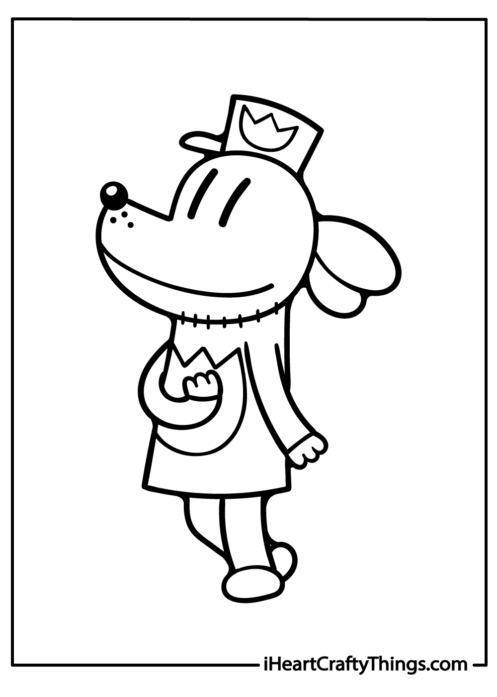 dog man coloring pages