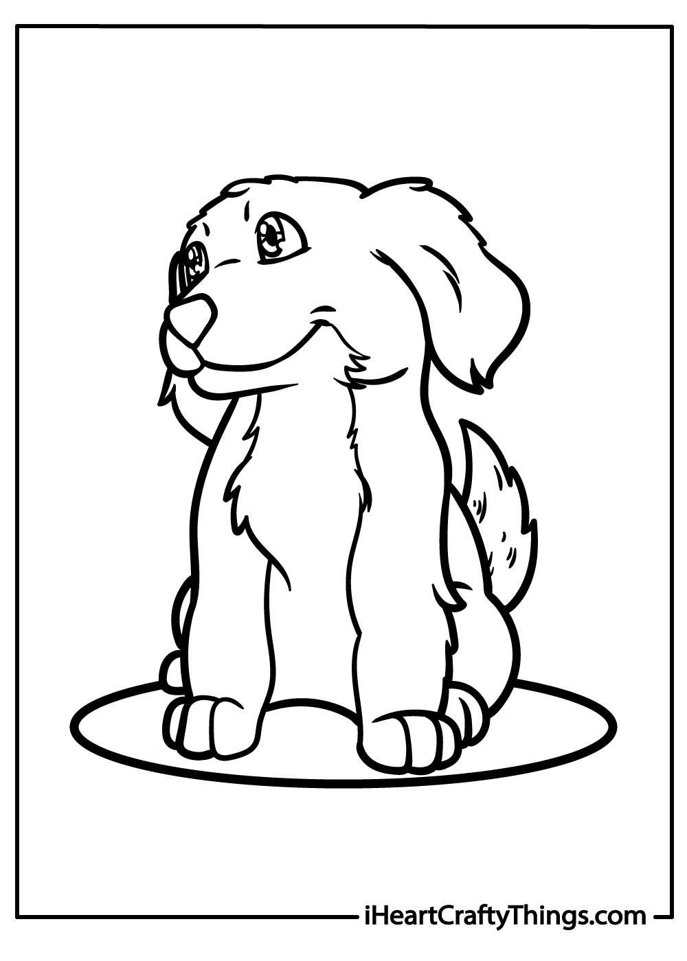 original dog coloring printable