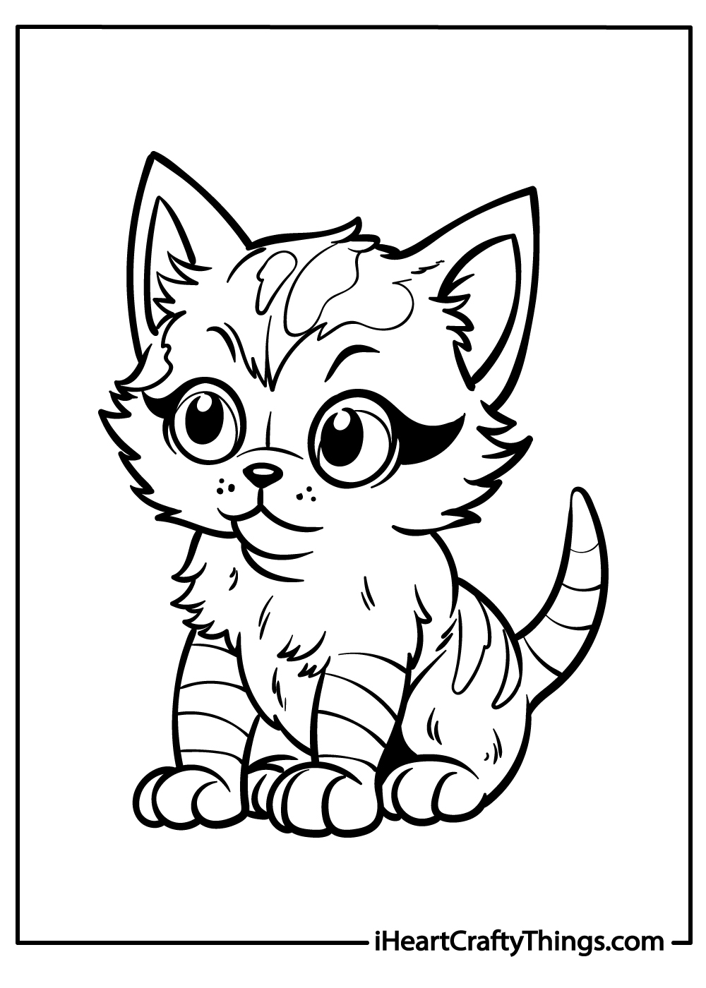 new cat coloring pages