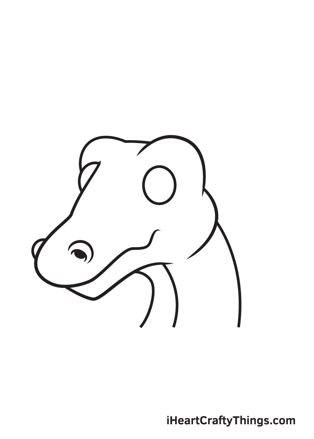 dragon head drawing - step 5