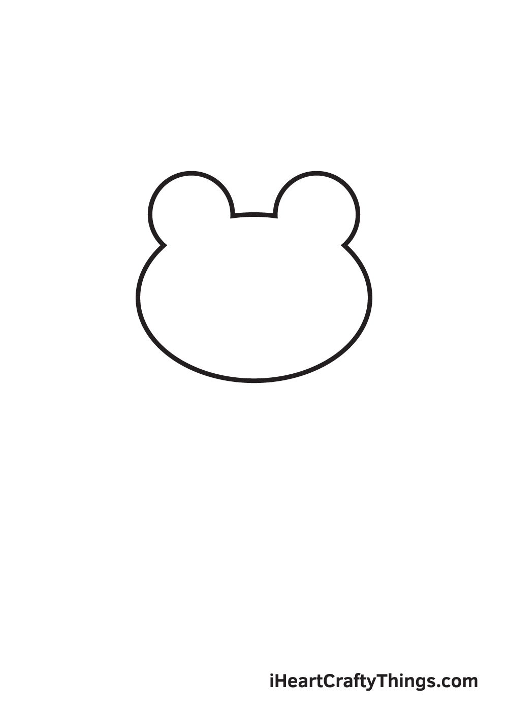 Frog Drawing – Step 1