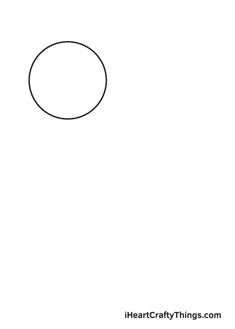 galaxy drawing - step 1