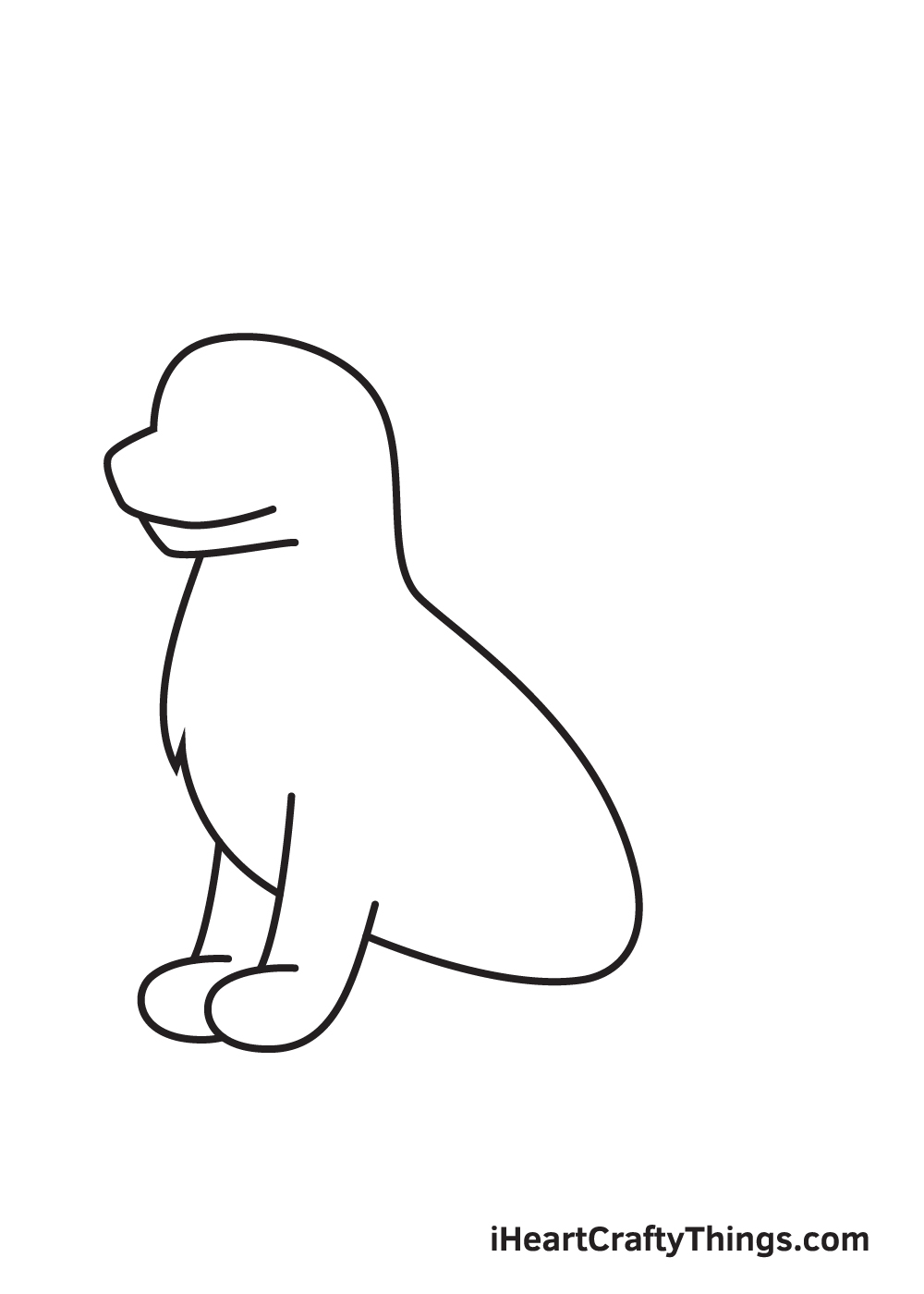 German Shepherd drawing - step 4