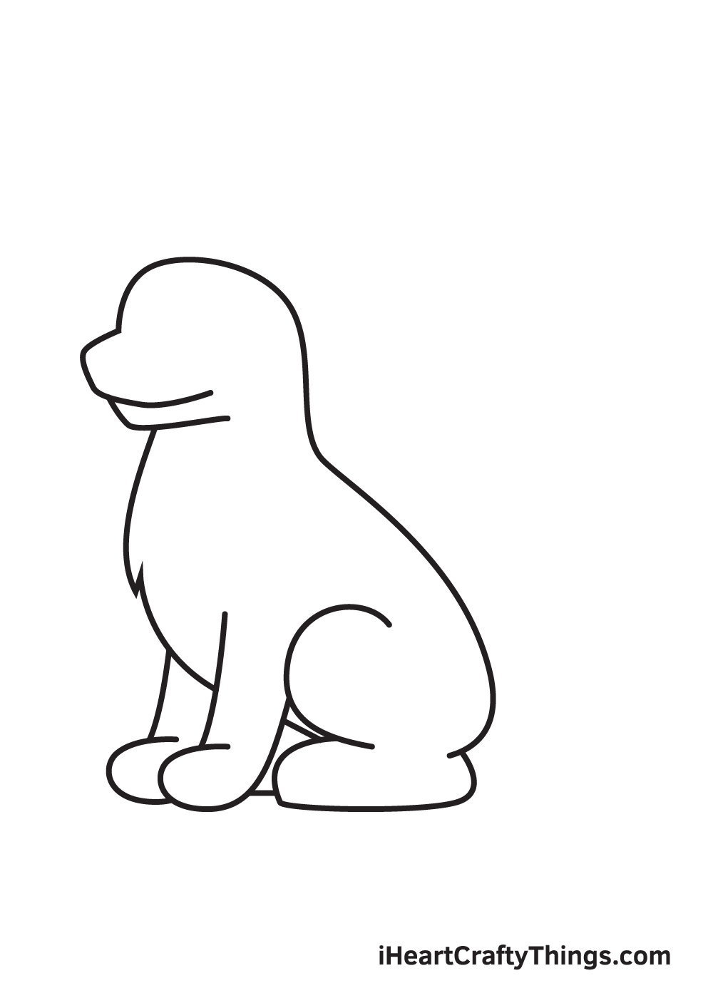 German Shepherd drawing - step 5