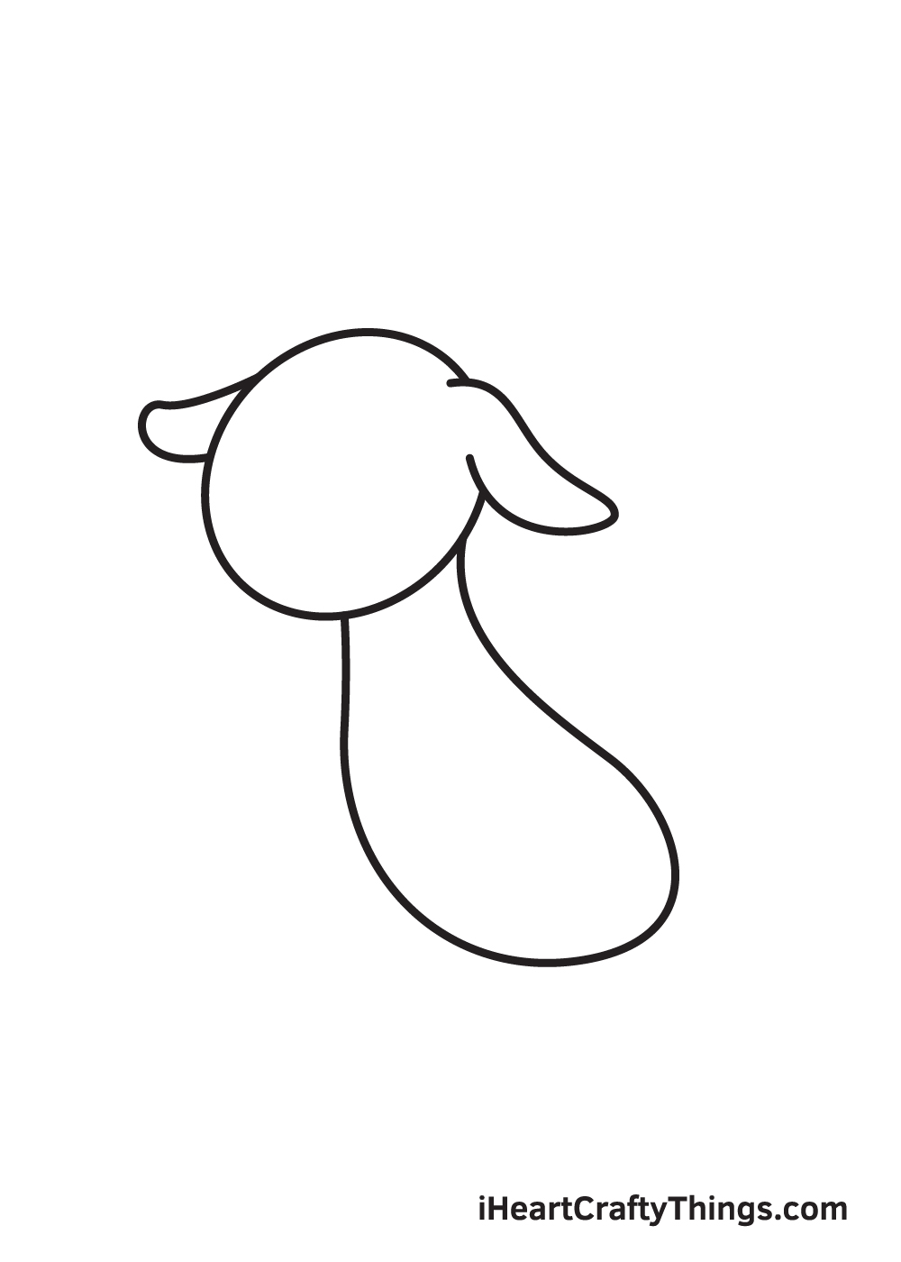 goat drawing - step 3