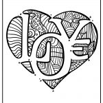 Heart coloring pages