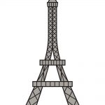 how to draw Eiffel Tower Image