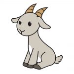 how to draw goat image