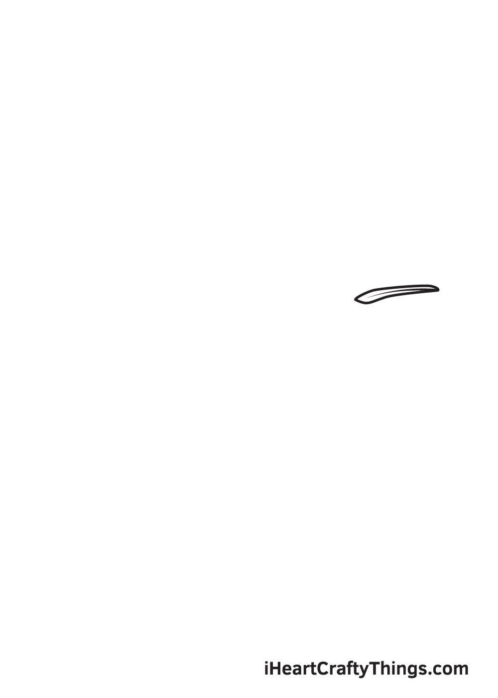 hummingbird drawing step 1
