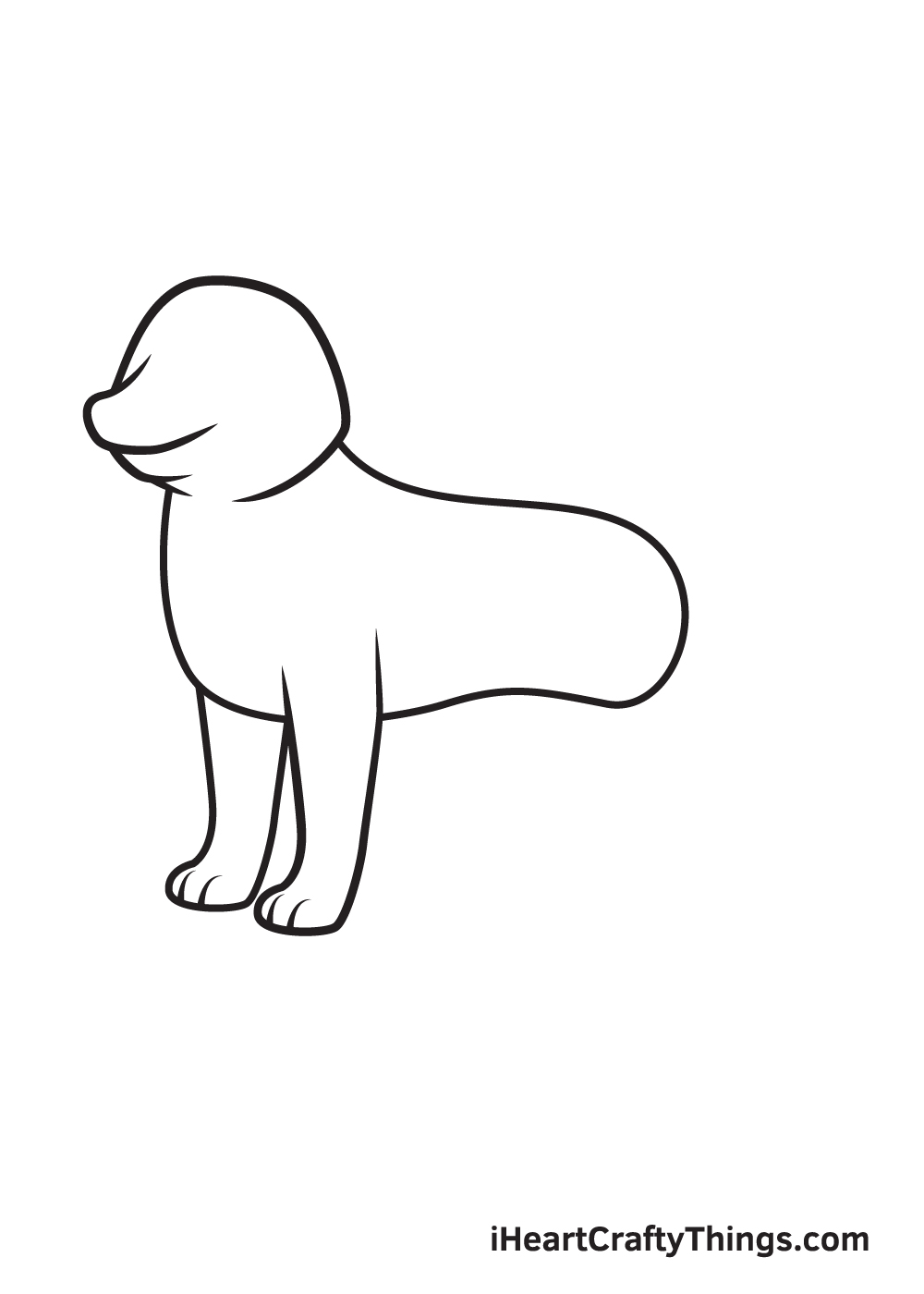 husky drawing step 4