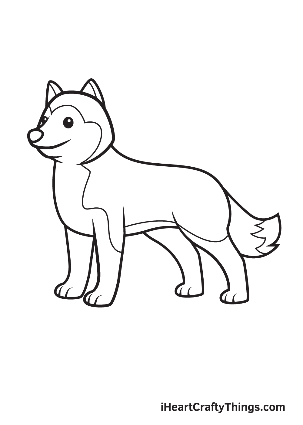 husky drawing step 9