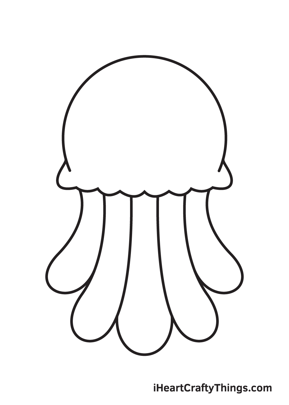 jellyfish drawing step 7