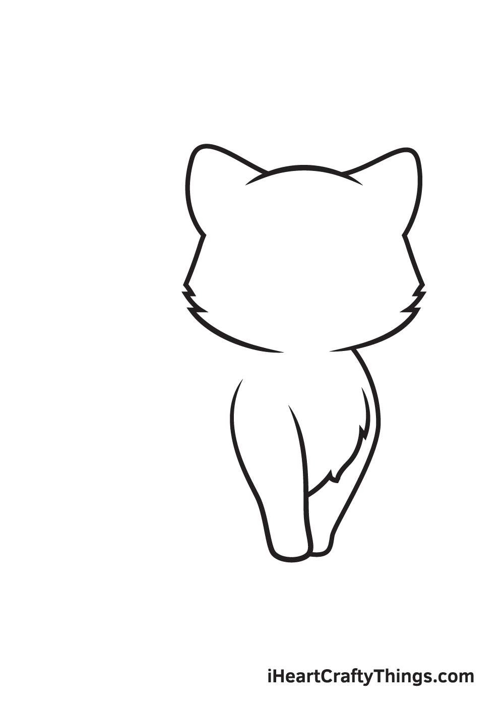 Kitten Drawing – Step 3