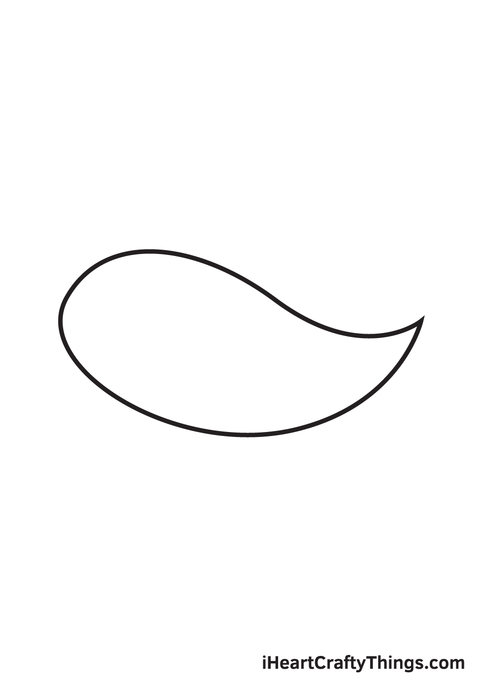 koi fish drawing step 1