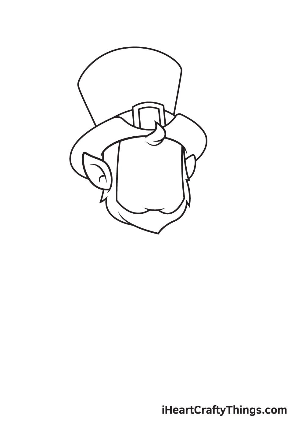 Leprechaun Drawing – Step 1