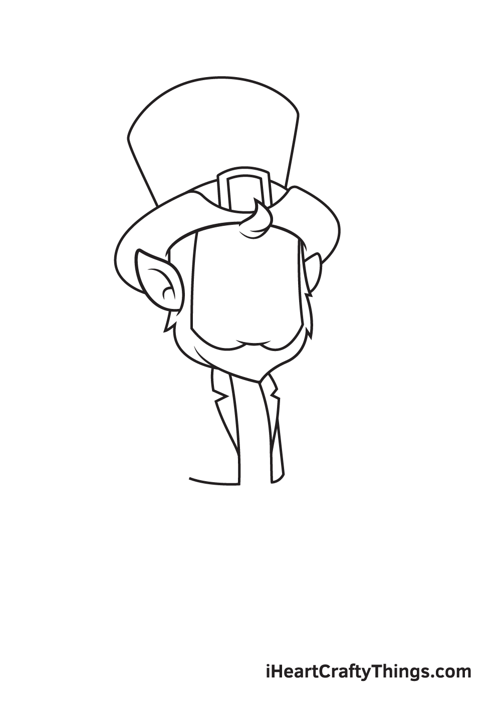 Leprechaun Drawing – Step 2