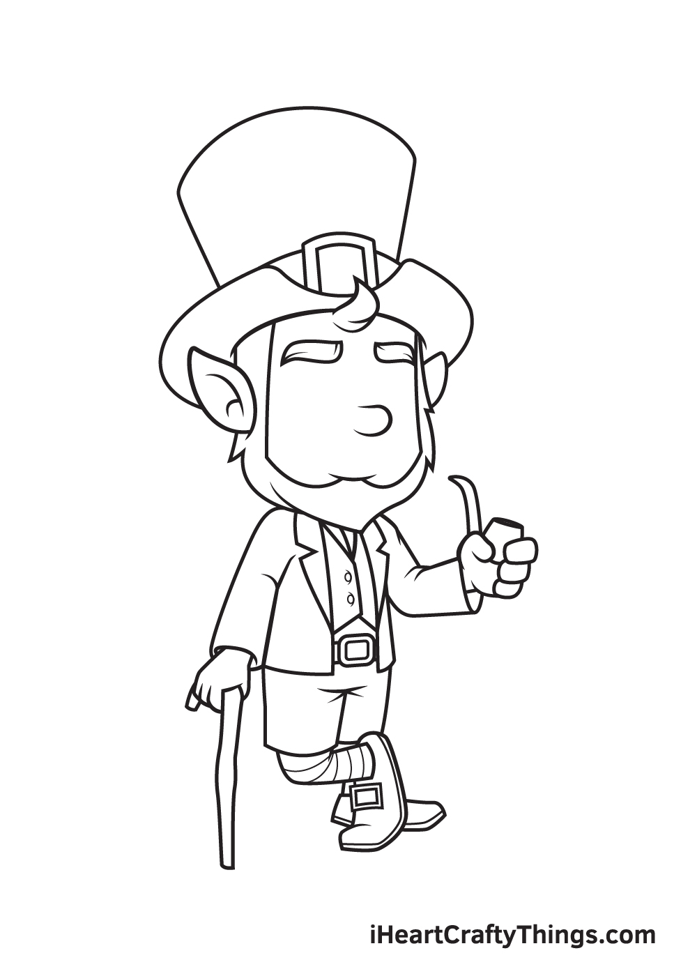 Leprechaun Drawing – Step 7