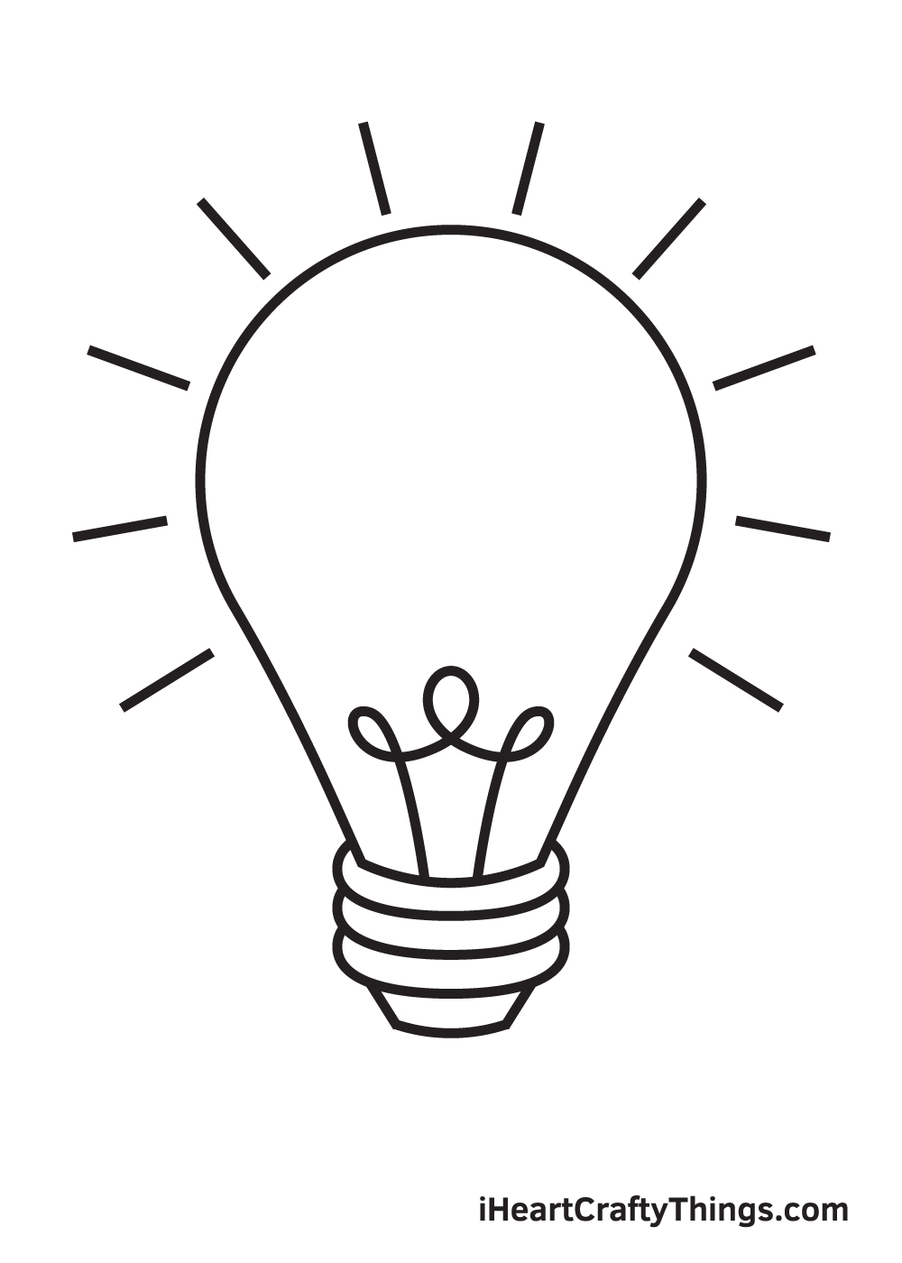 light bulb drawing step 9