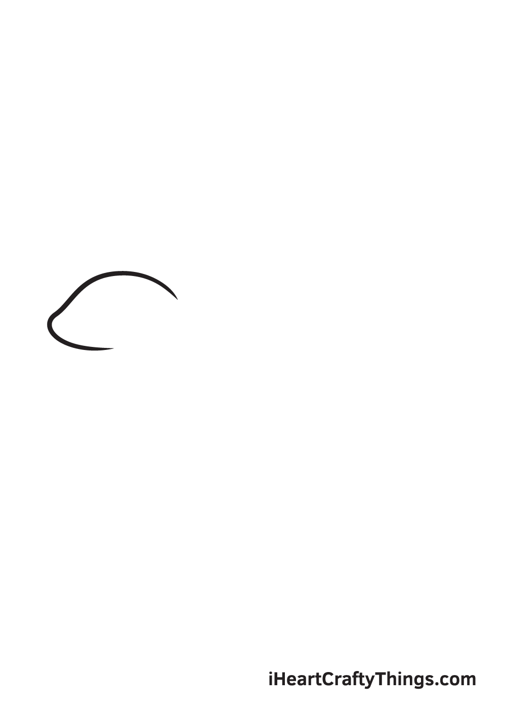 lizard drawing step 1
