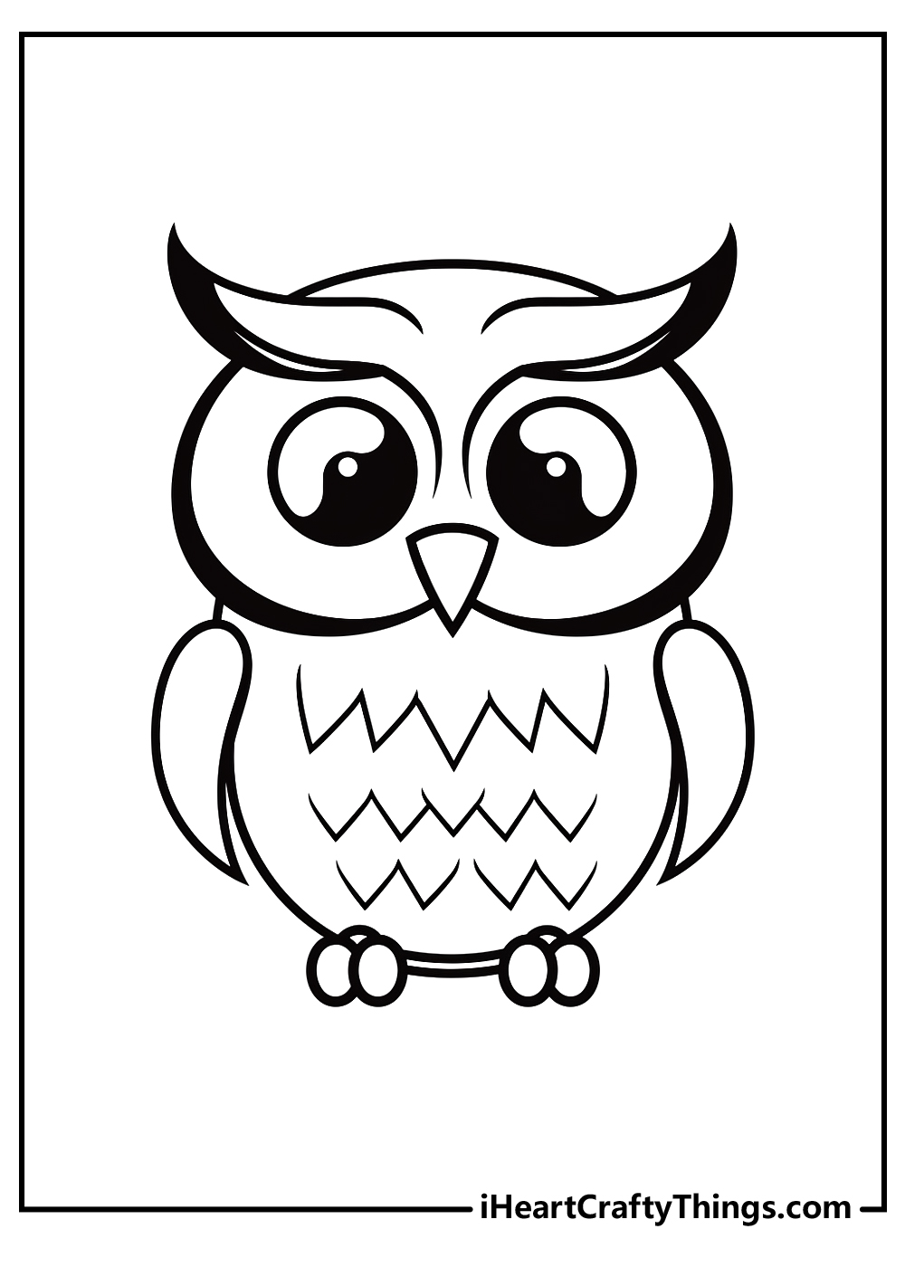 owl coloring printable for kids